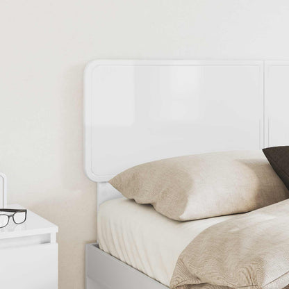 vidaXL Headboard Gloss White Engineered wood