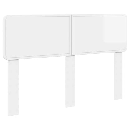 vidaXL Headboard Gloss White Engineered wood