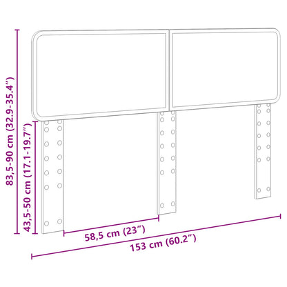 vidaXL Headboard Old Wood Engineered wood