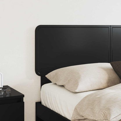 vidaXL Headboard Black Oak Engineered wood