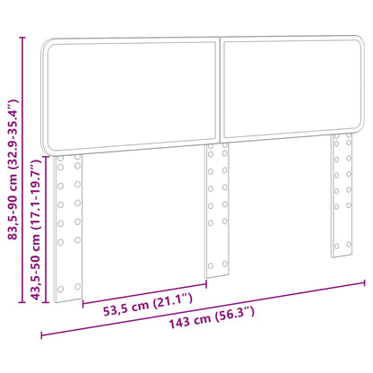 vidaXL Headboard Old Wood Engineered wood