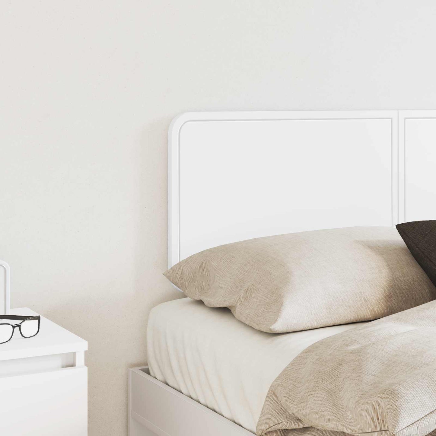 vidaXL Headboard White Engineered wood