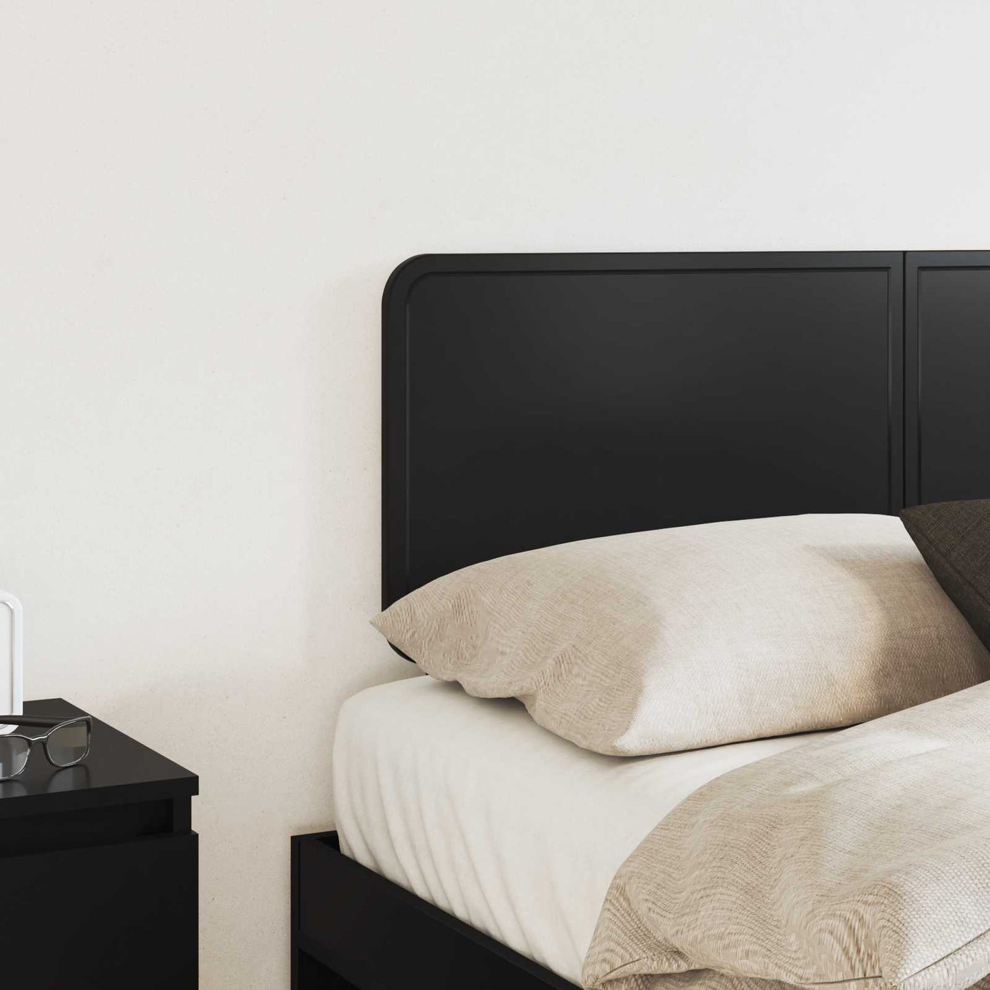vidaXL Headboard Black Oak Engineered wood
