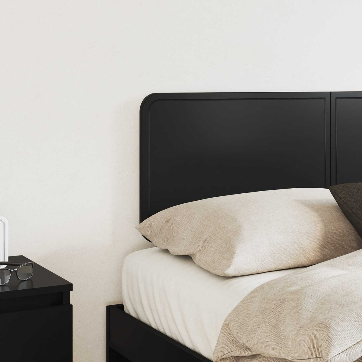 vidaXL Headboard Black Oak Engineered wood