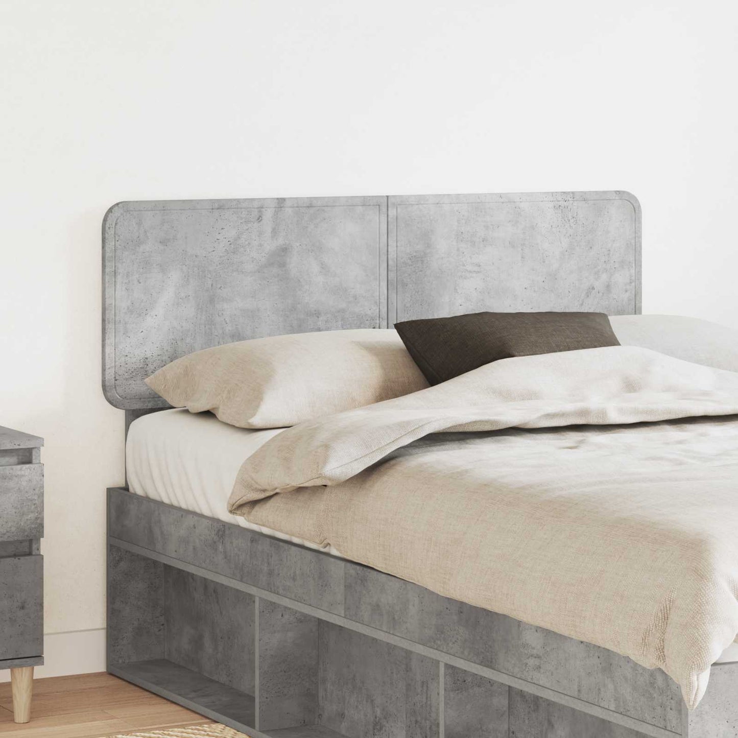 vidaXL Headboard Concrete Grey Engineered wood