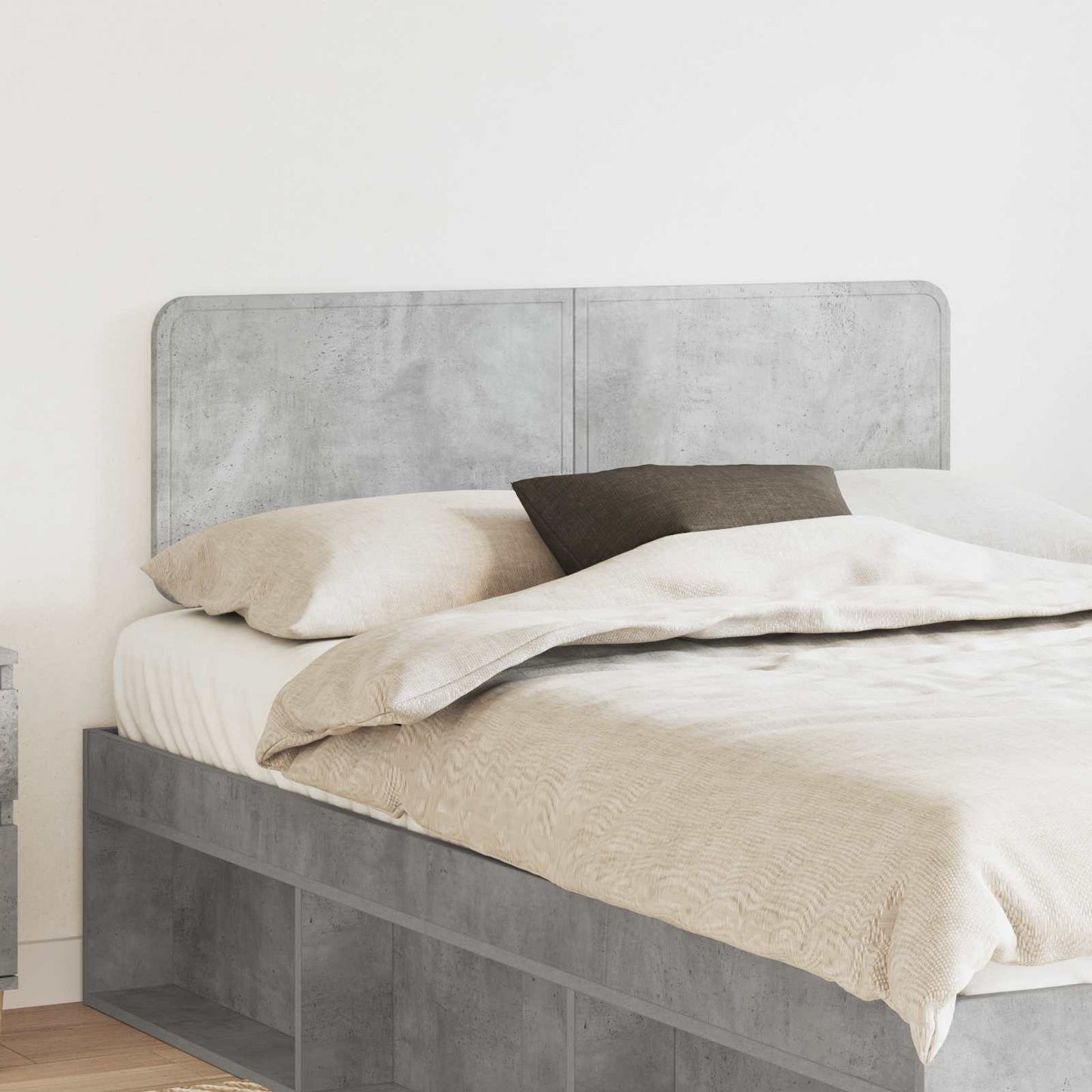 vidaXL Headboard Concrete Grey Engineered wood