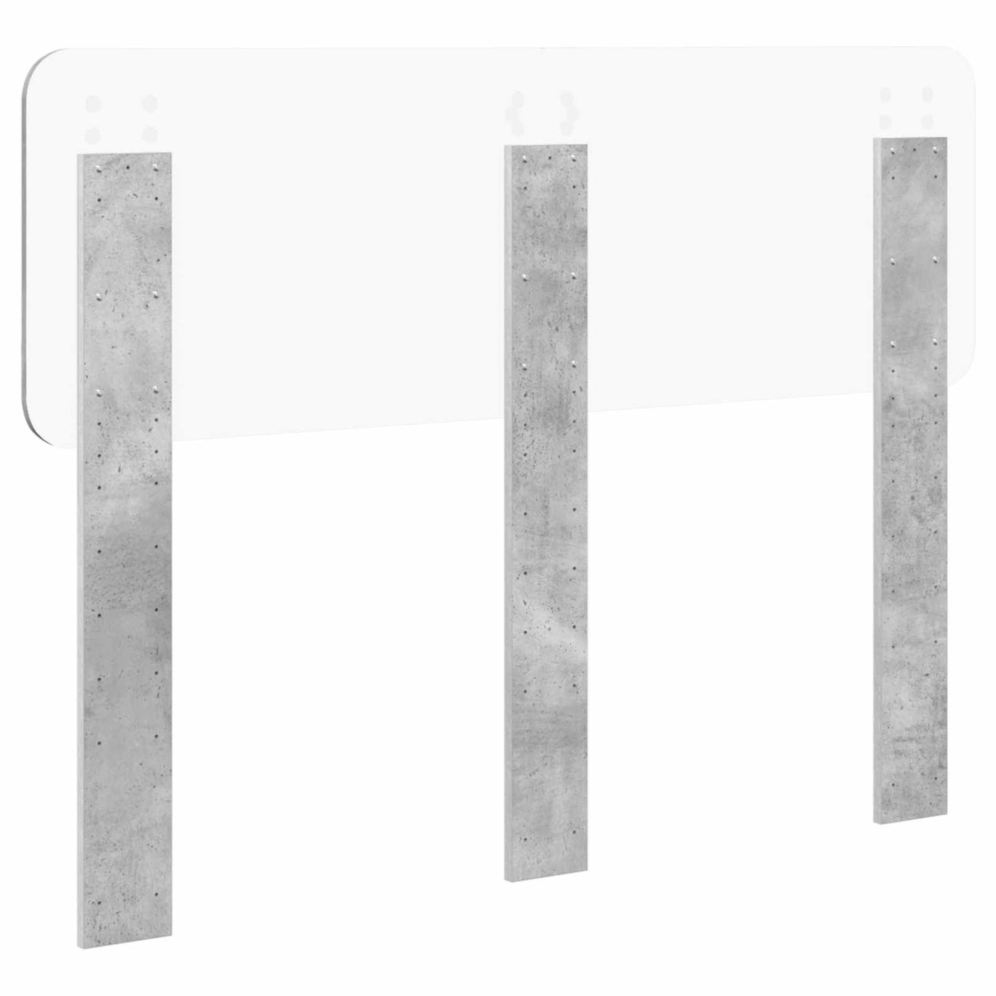 vidaXL Headboard Concrete Grey Engineered wood