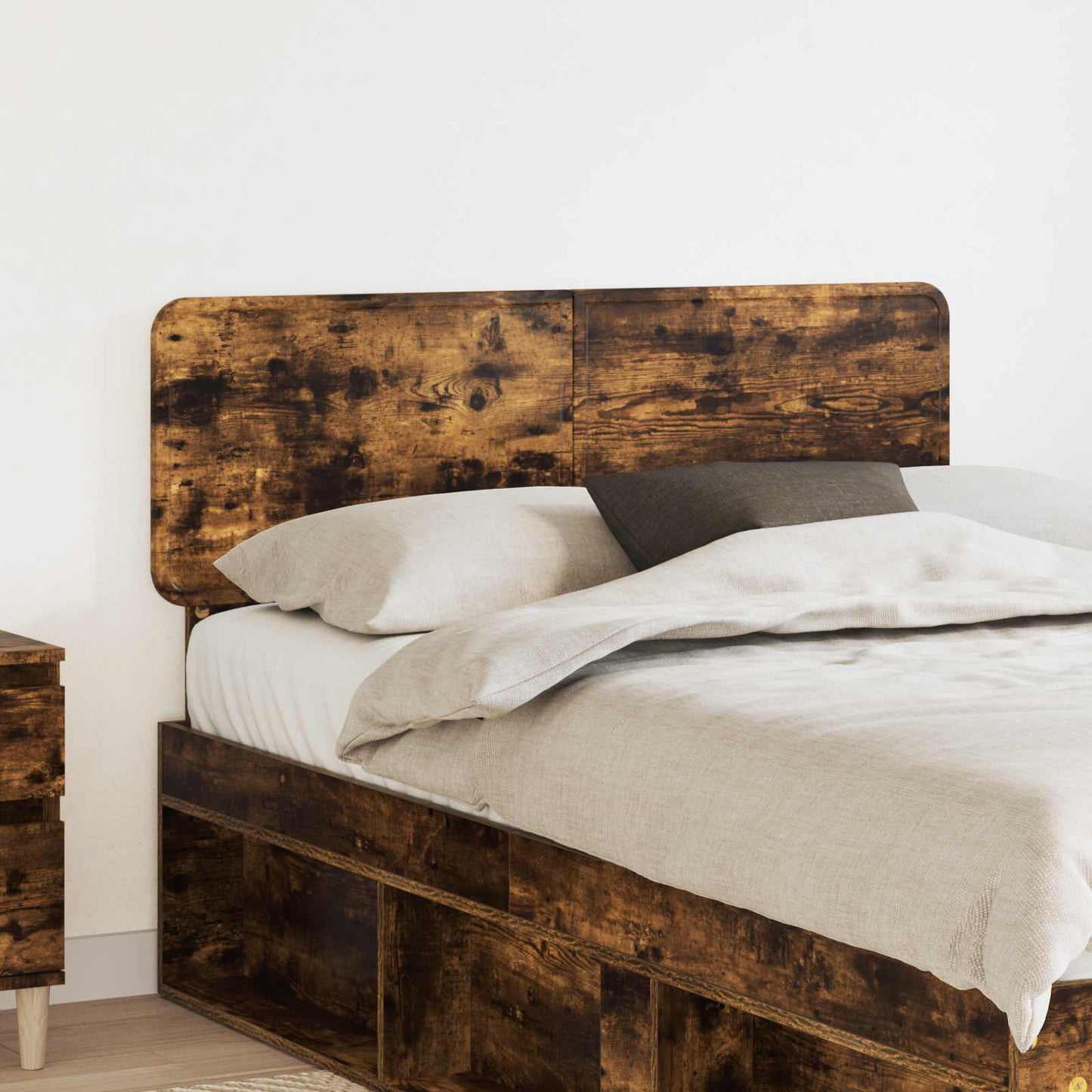 vidaXL Headboard Smoked Oak Engineered wood