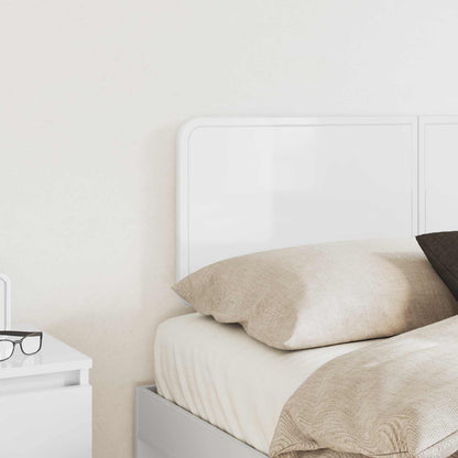 vidaXL Headboard Gloss White Engineered wood