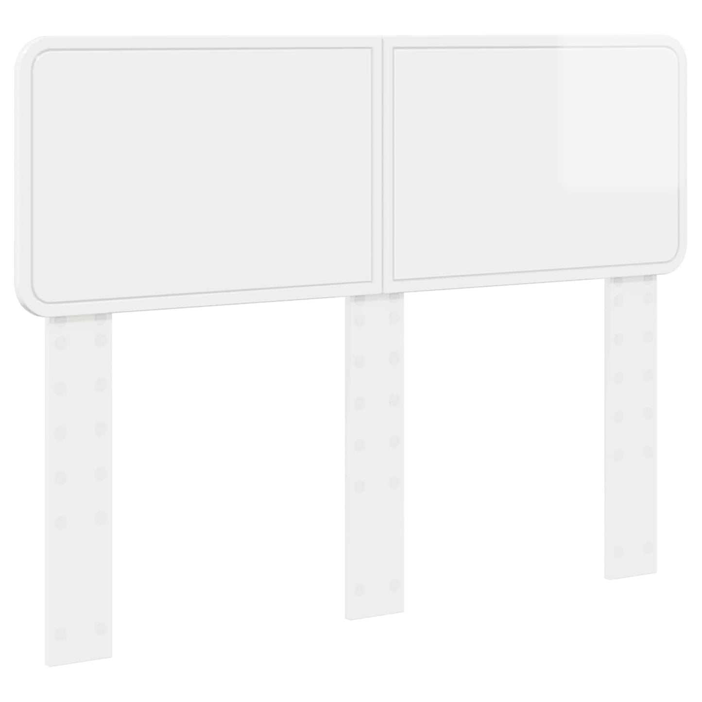 vidaXL Headboard Gloss White Engineered wood