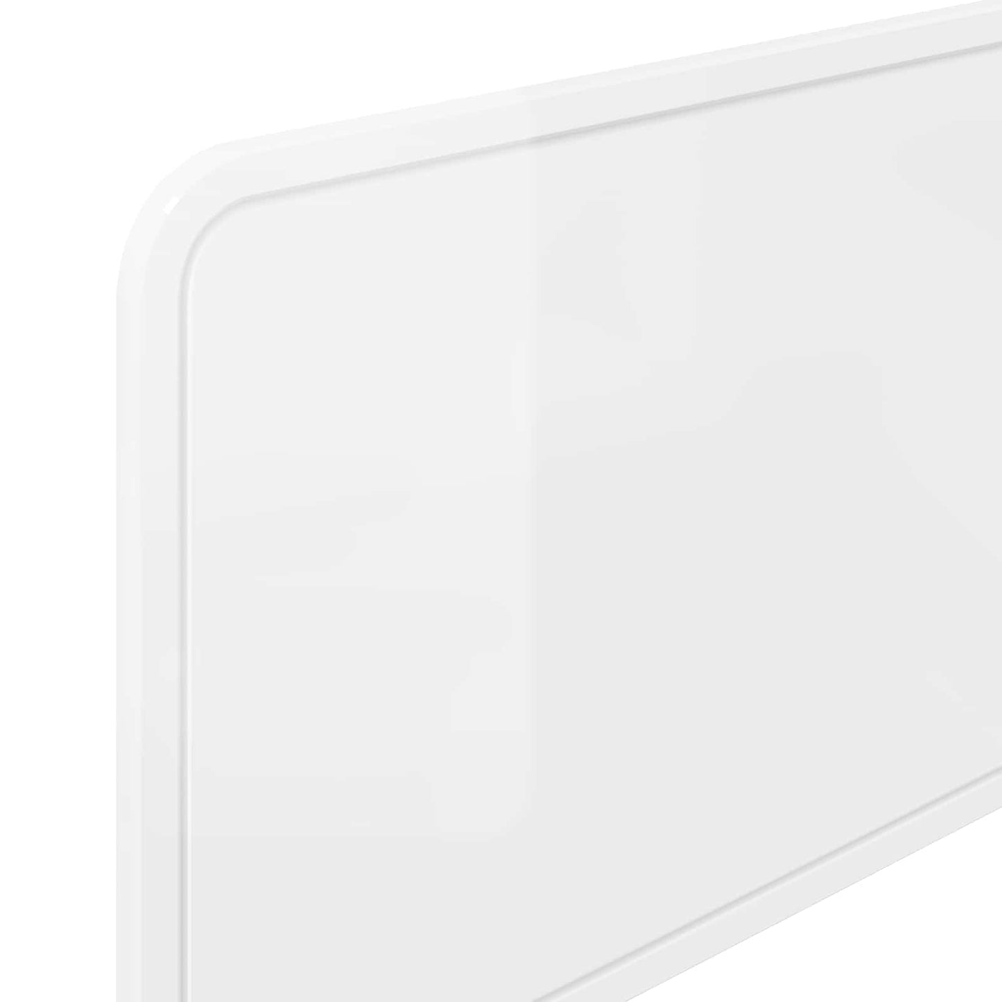 vidaXL Headboard Gloss White Engineered wood