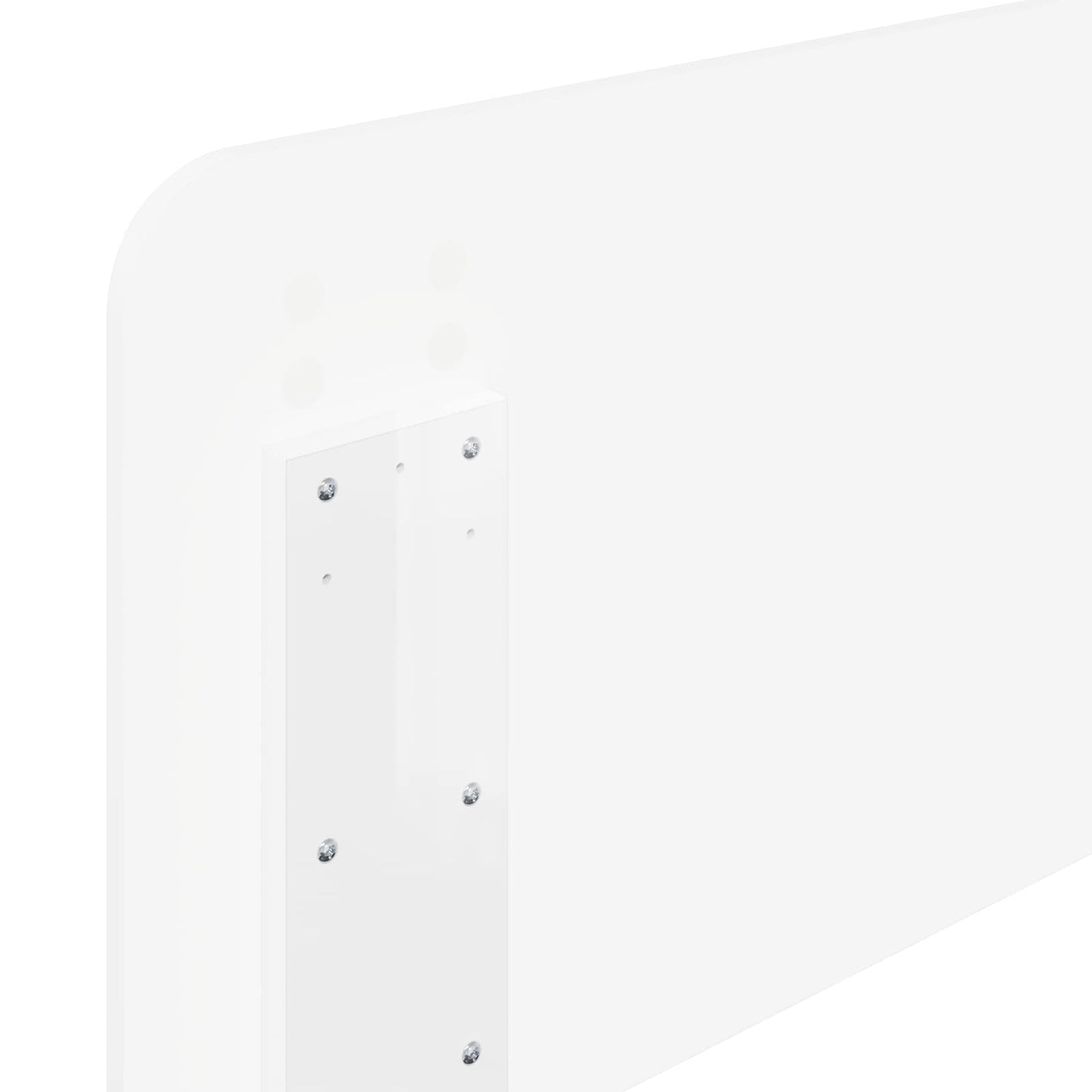 vidaXL Headboard Gloss White Engineered wood