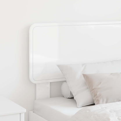 vidaXL Headboard Gloss White Engineered wood