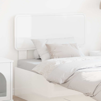 vidaXL Headboard Gloss White Engineered wood
