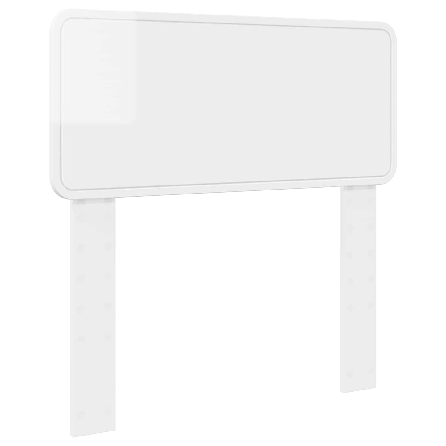 vidaXL Headboard Gloss White Engineered wood