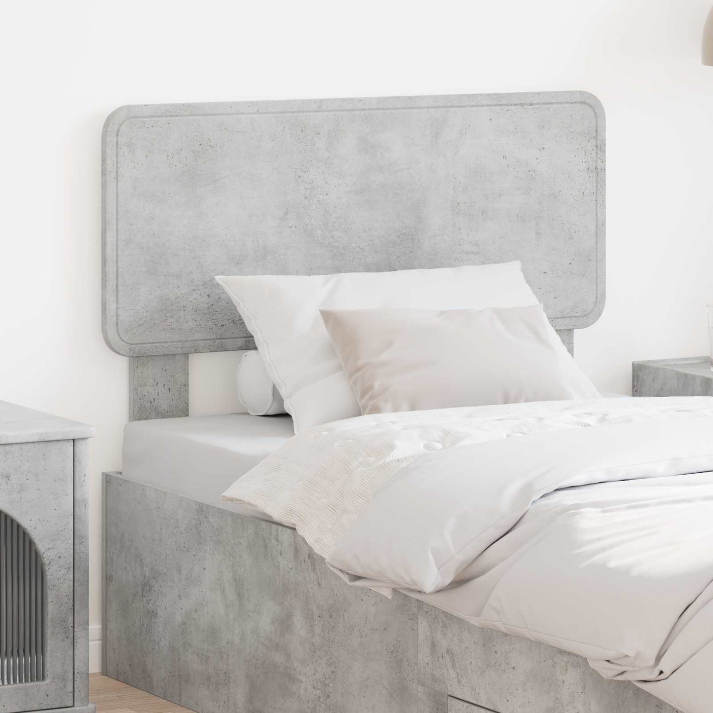 vidaXL Headboard Concrete Grey Engineered wood