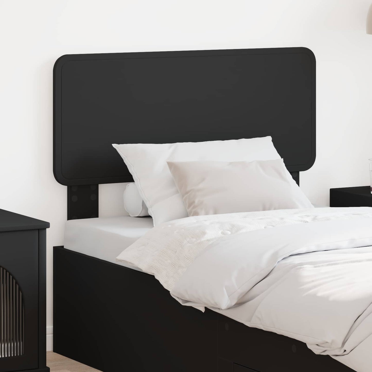 vidaXL Headboard Black Oak Engineered wood