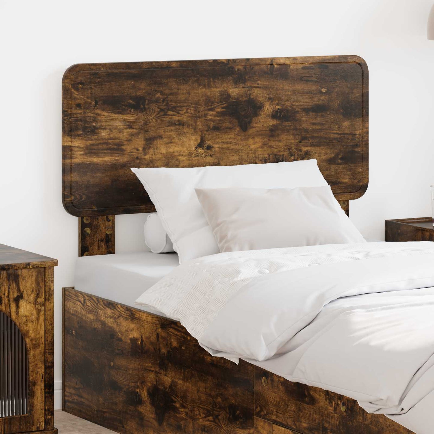 vidaXL Headboard Smoked Oak Engineered wood
