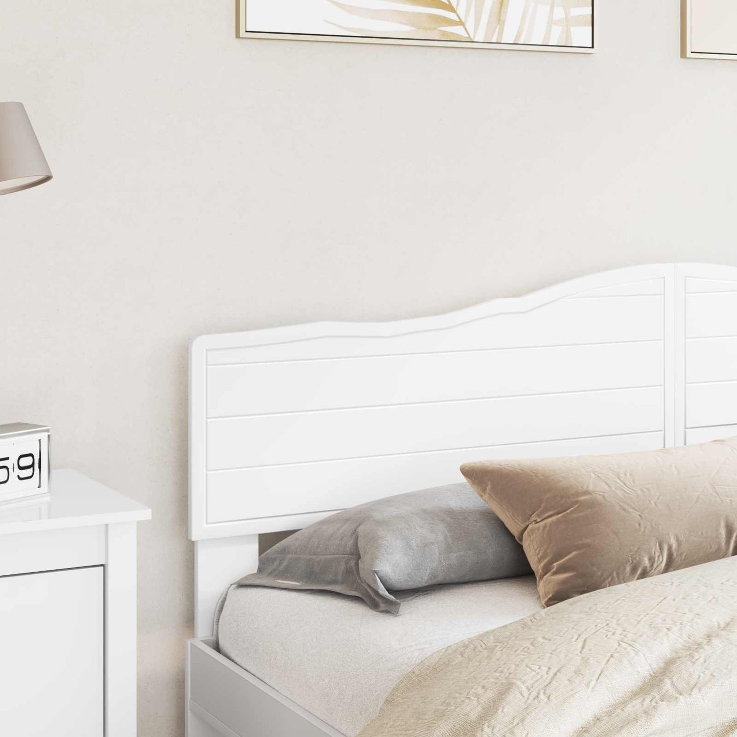 vidaXL Headboard White Engineered wood