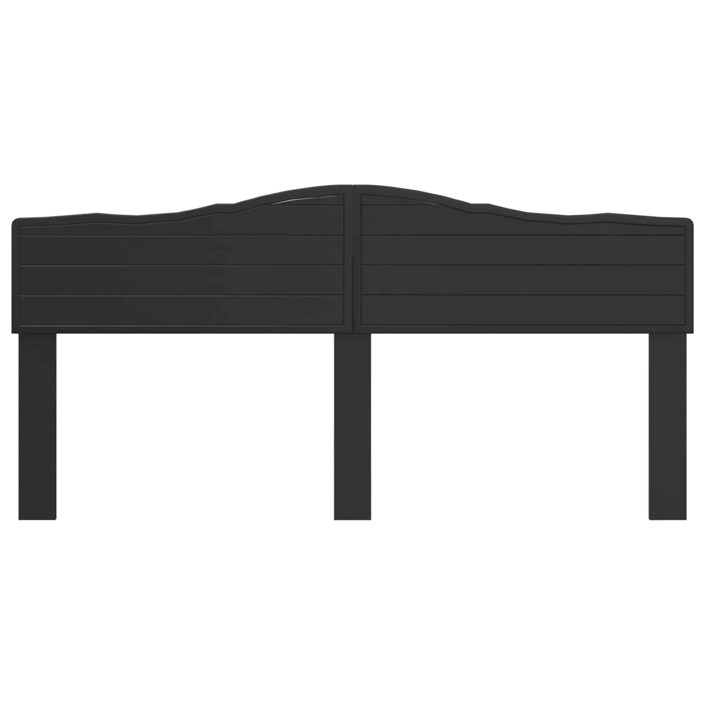 vidaXL Headboard Black Oak Engineered wood