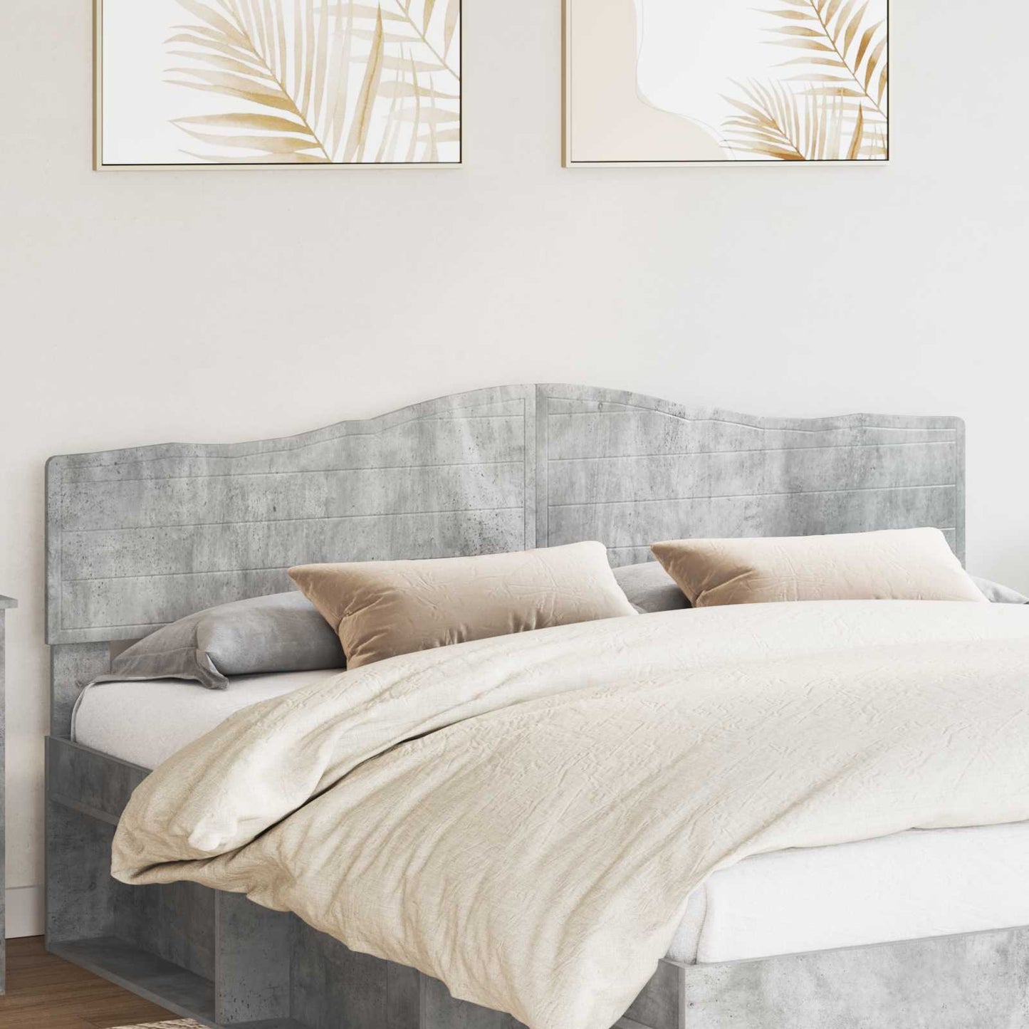 vidaXL Headboard Concrete Grey Engineered wood