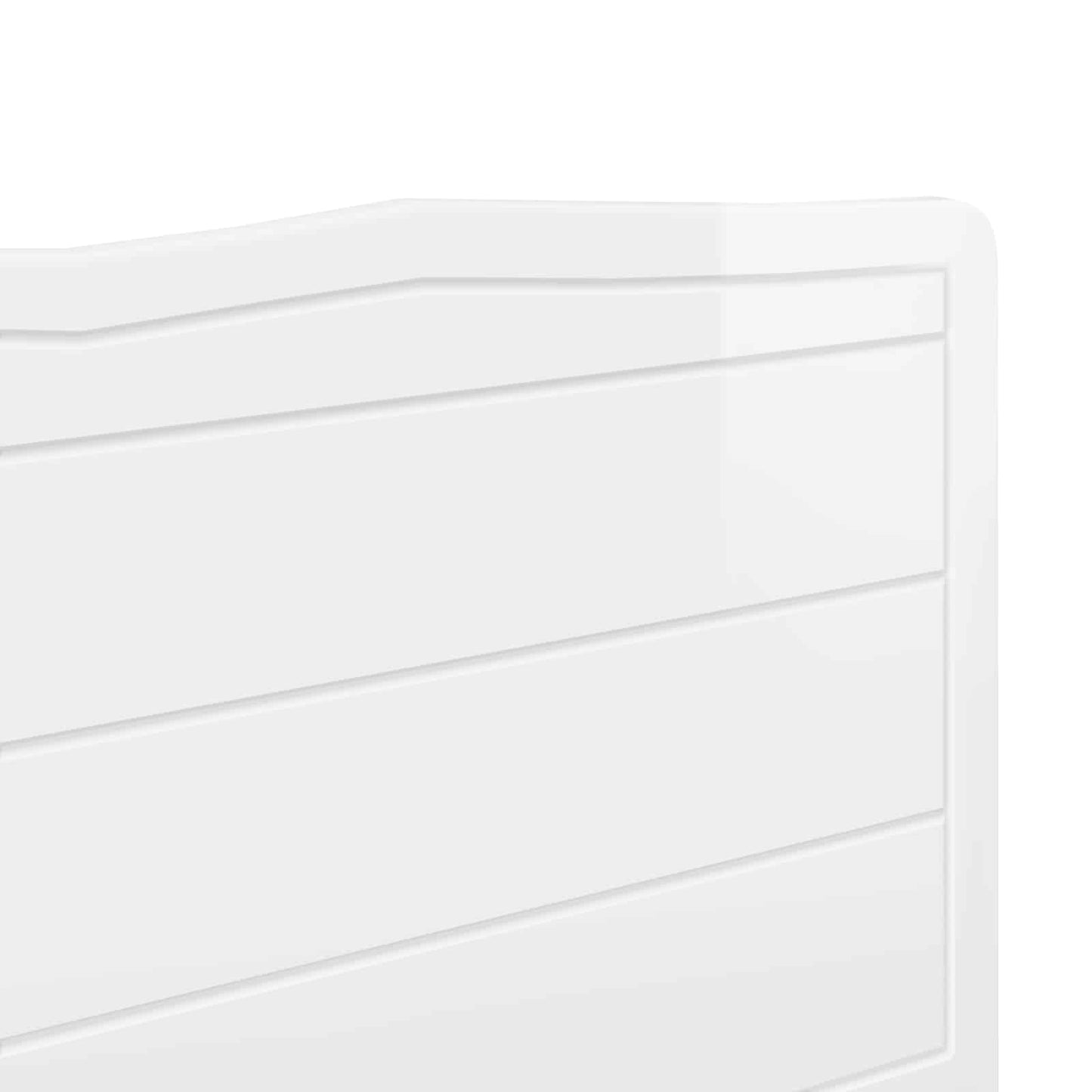 vidaXL Headboard Gloss White Engineered wood
