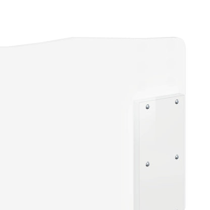 vidaXL Headboard Gloss White Engineered wood