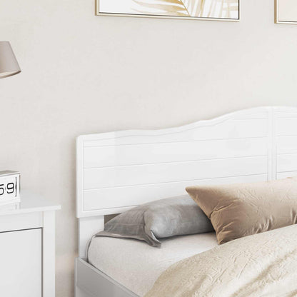vidaXL Headboard Gloss White Engineered wood