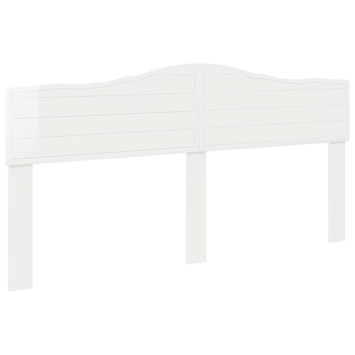 vidaXL Headboard Gloss White Engineered wood