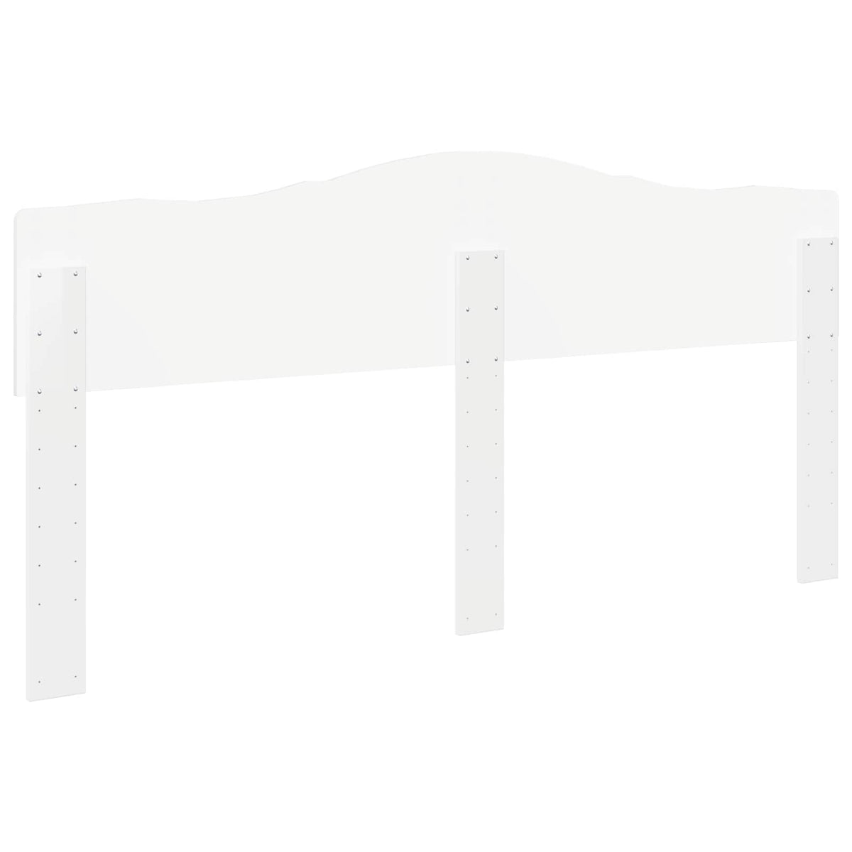 vidaXL Headboard Gloss White Engineered wood