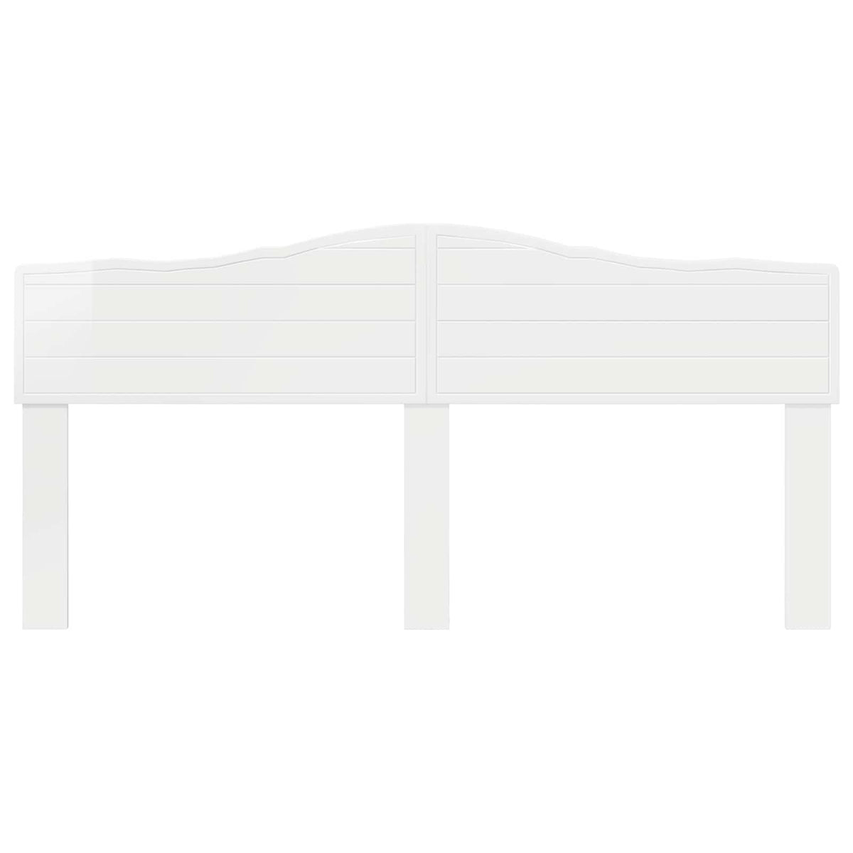 vidaXL Headboard Gloss White Engineered wood