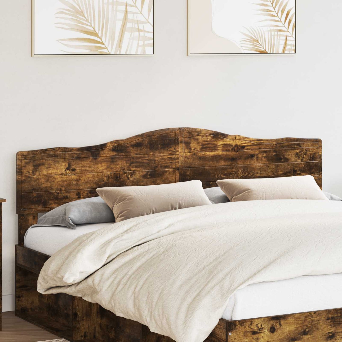vidaXL Headboard Smoked Oak Engineered wood