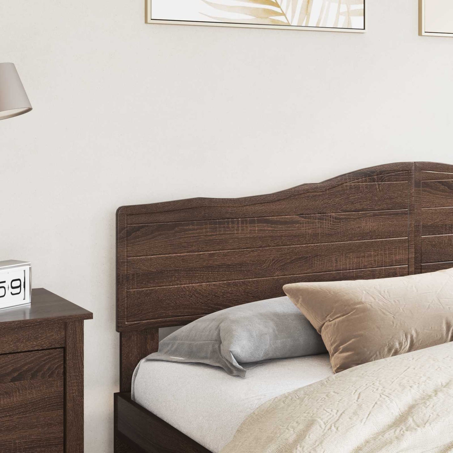 vidaXL Headboard Brown Oak Engineered wood
