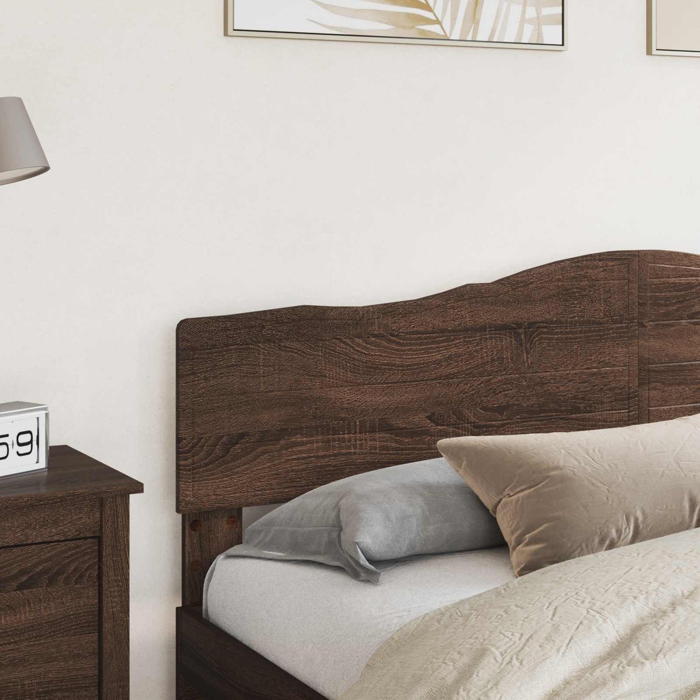 vidaXL Headboard Brown Oak Engineered wood