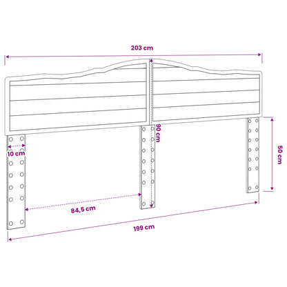 vidaXL Headboard Brown Oak Engineered wood