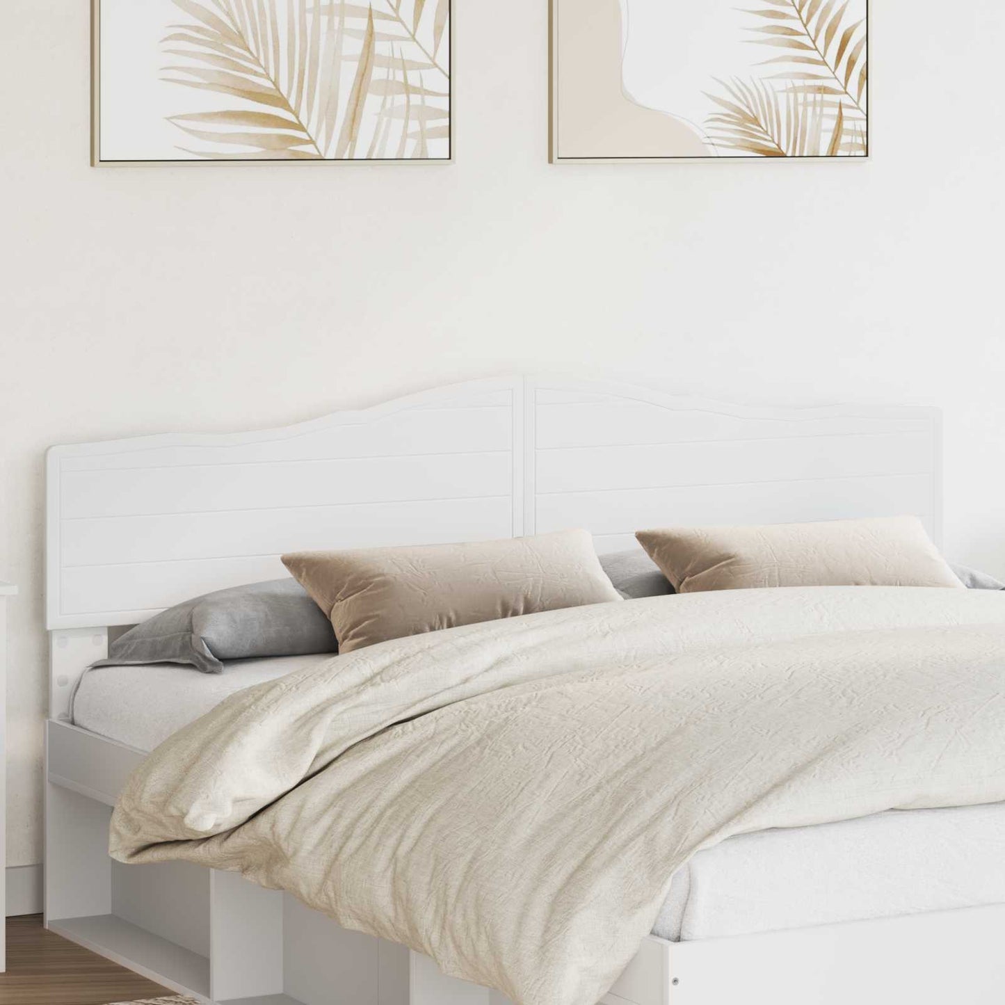 vidaXL Headboard White Engineered wood