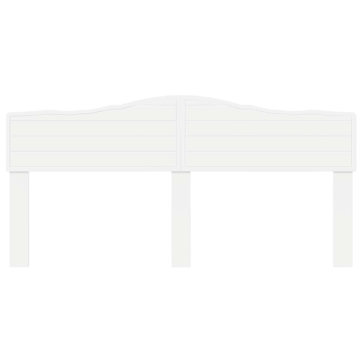 vidaXL Headboard White Engineered wood