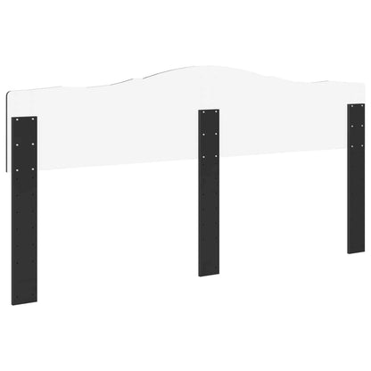 vidaXL Headboard Black Oak Engineered wood