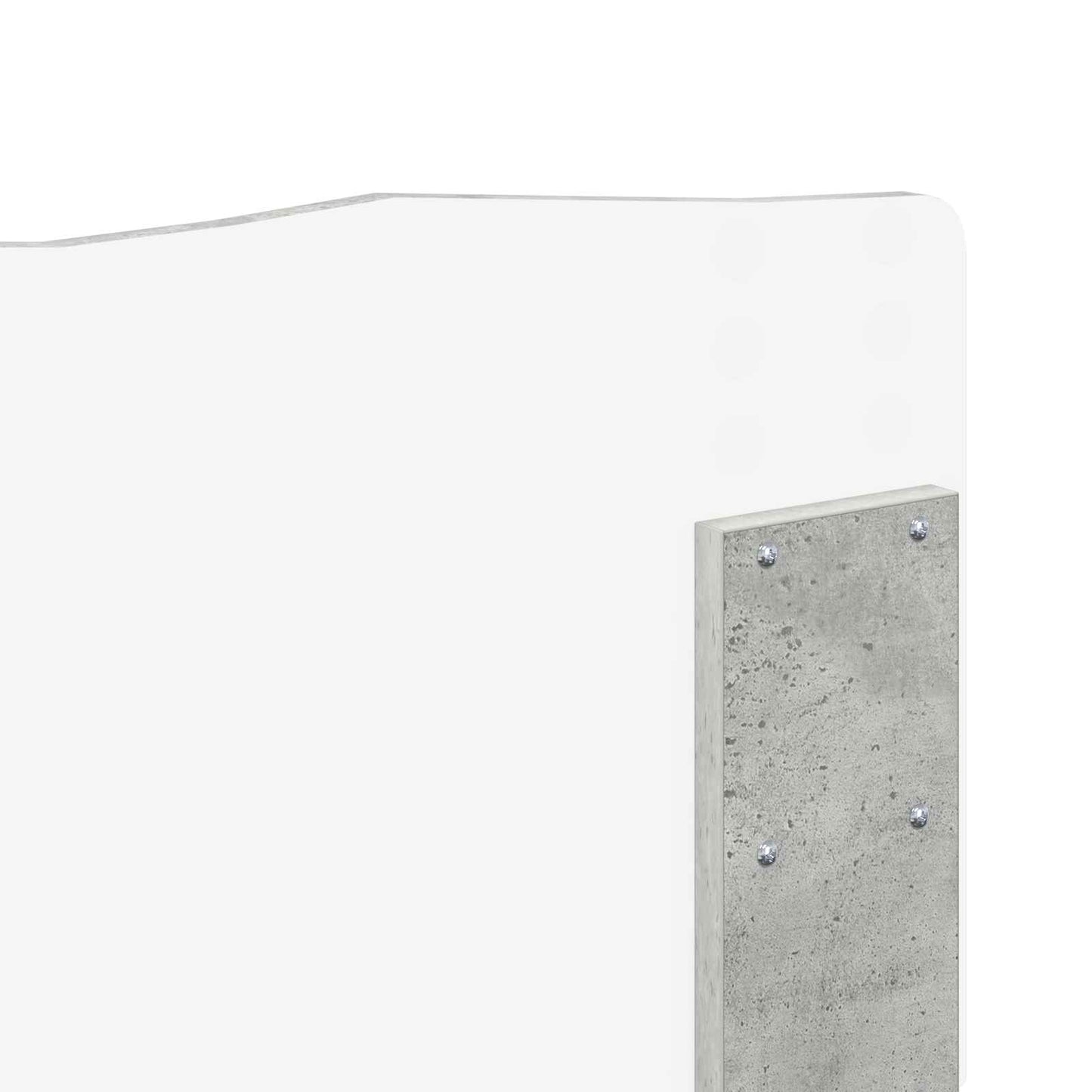 vidaXL Headboard Concrete Grey Engineered wood
