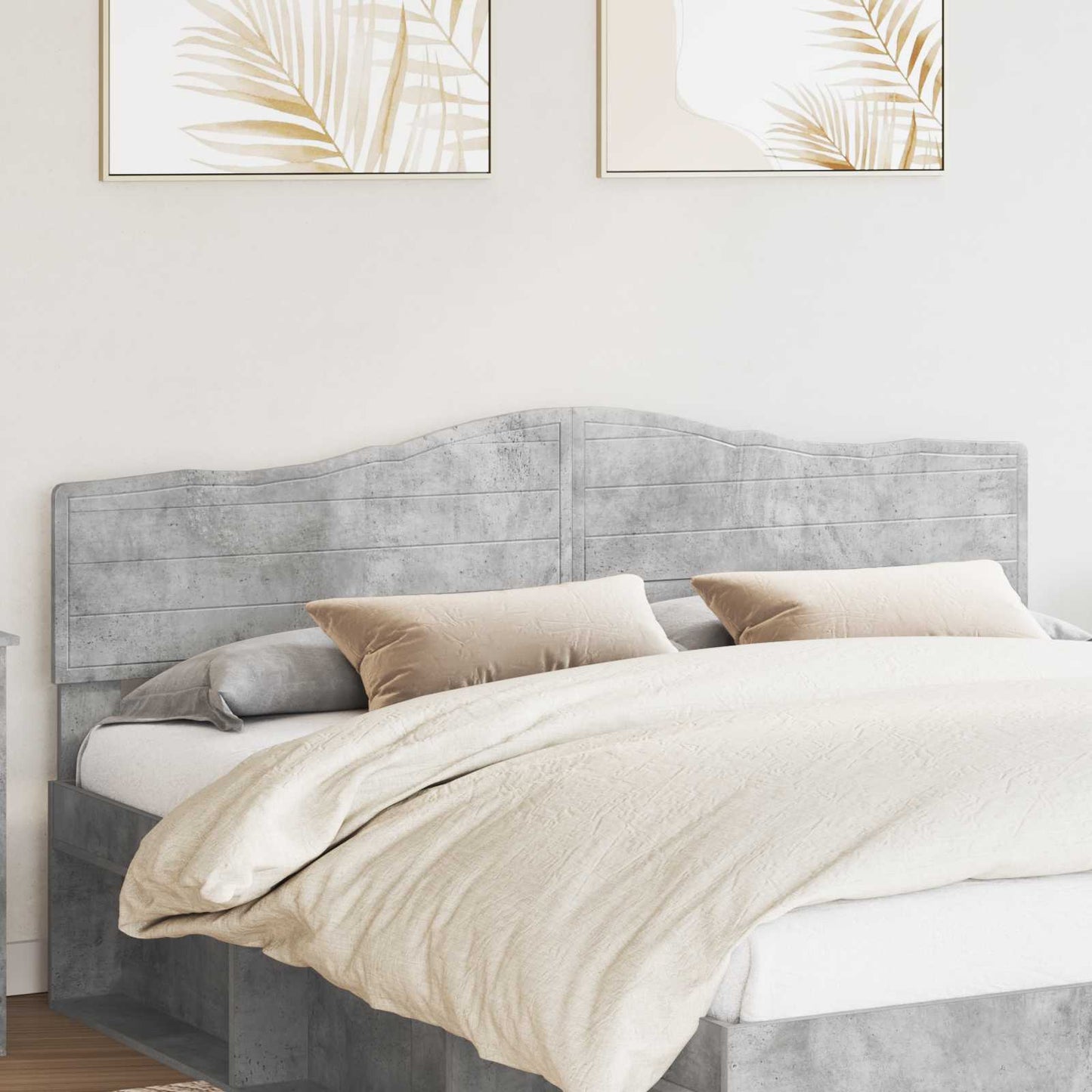vidaXL Headboard Concrete Grey Engineered wood