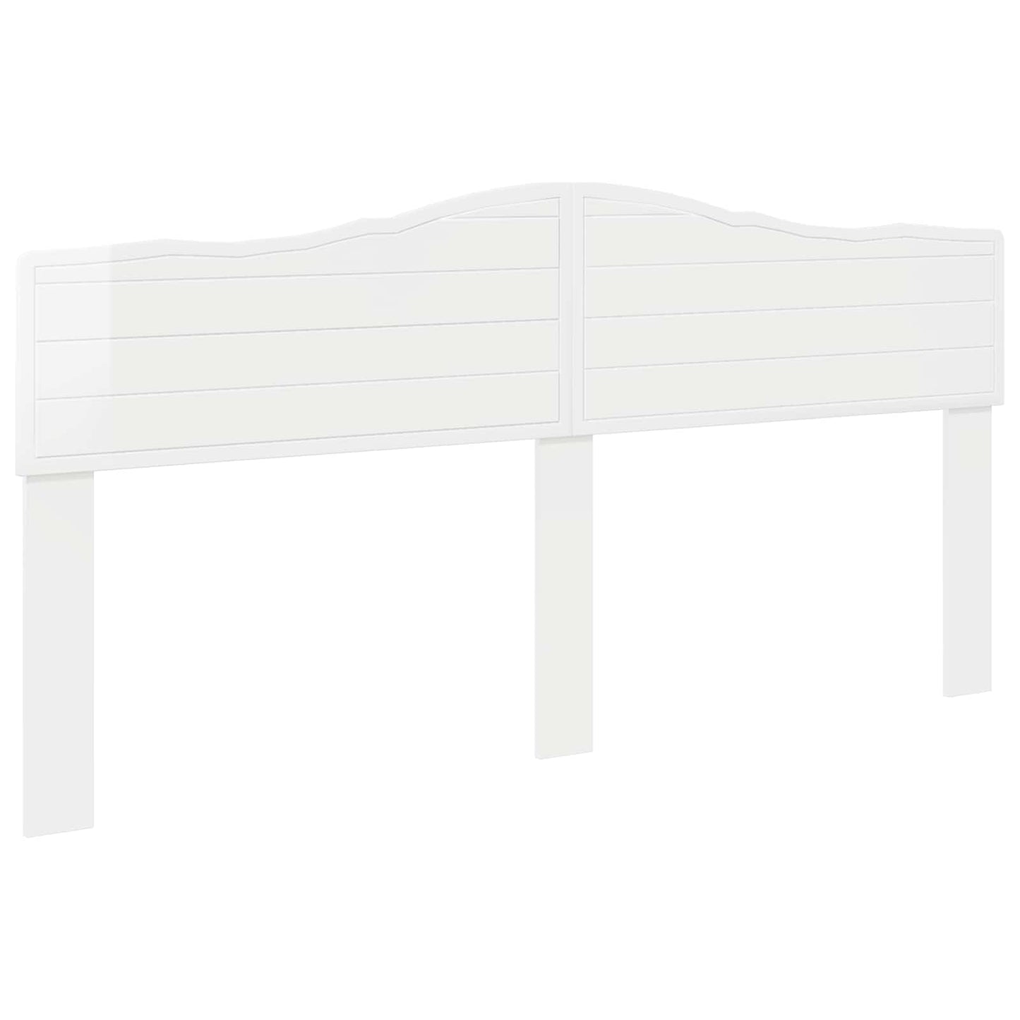 vidaXL Headboard Gloss White Engineered wood