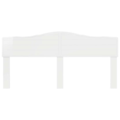 vidaXL Headboard Gloss White Engineered wood
