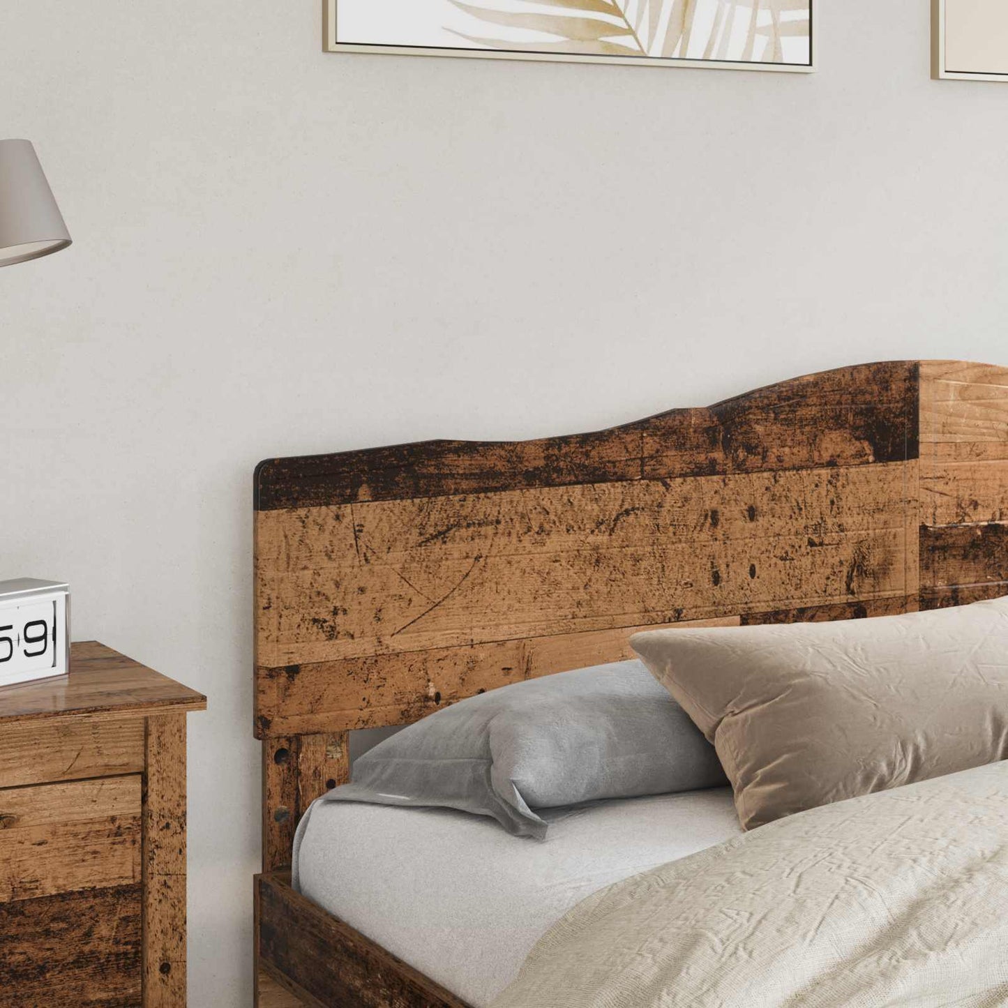 vidaXL Headboard Old Wood Engineered wood