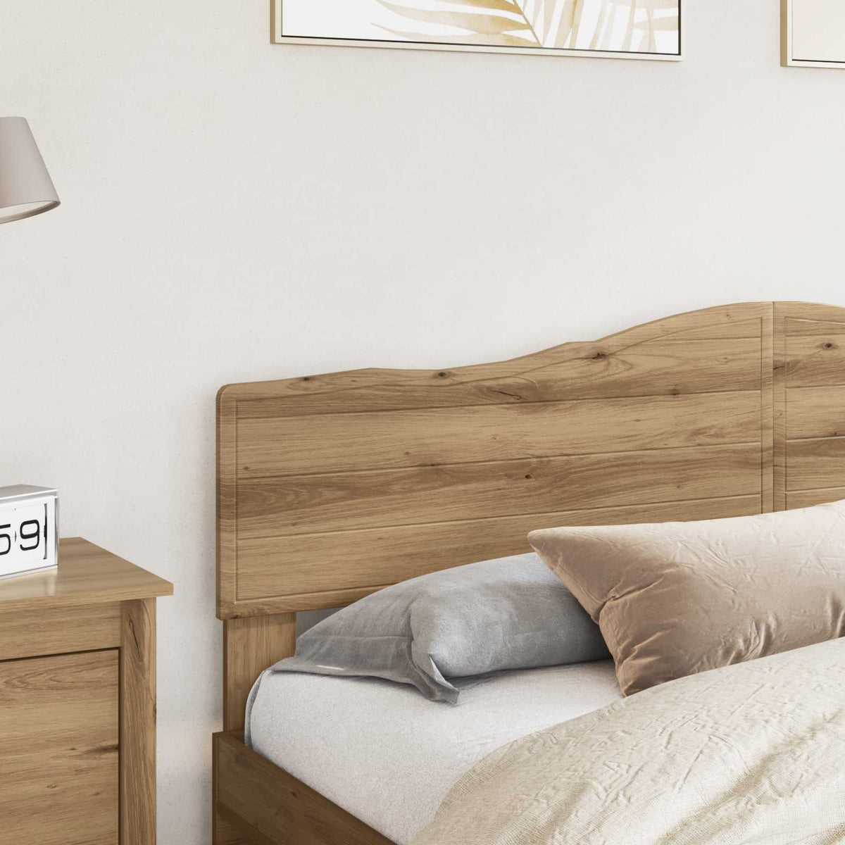 vidaXL Headboard Artisan Oak Engineered wood