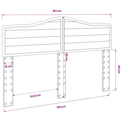 vidaXL Headboard White Engineered wood