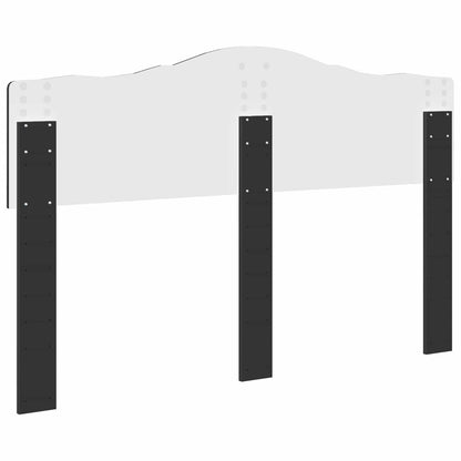 vidaXL Headboard Black Oak Engineered wood