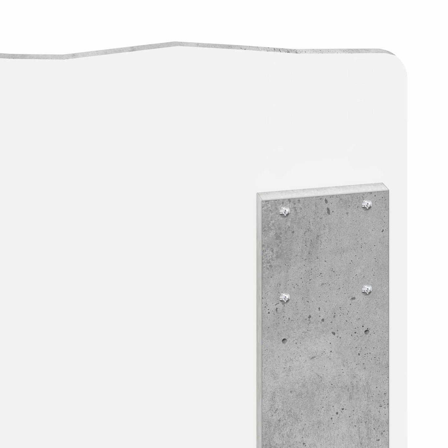 vidaXL Headboard Concrete Grey Engineered wood