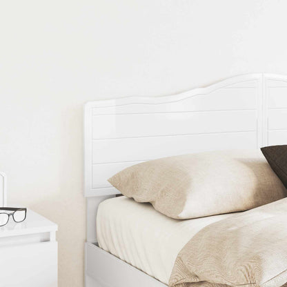 vidaXL Headboard Gloss White Engineered wood