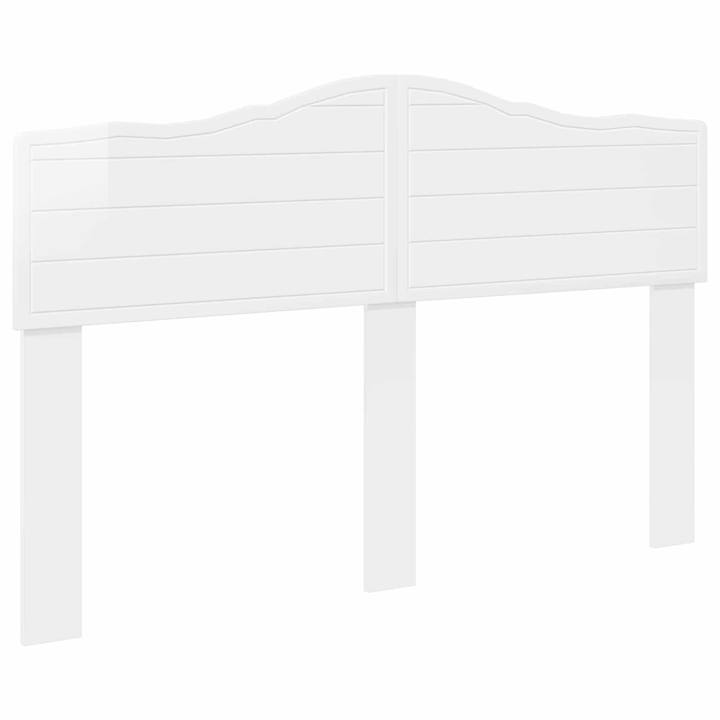 vidaXL Headboard Gloss White Engineered wood