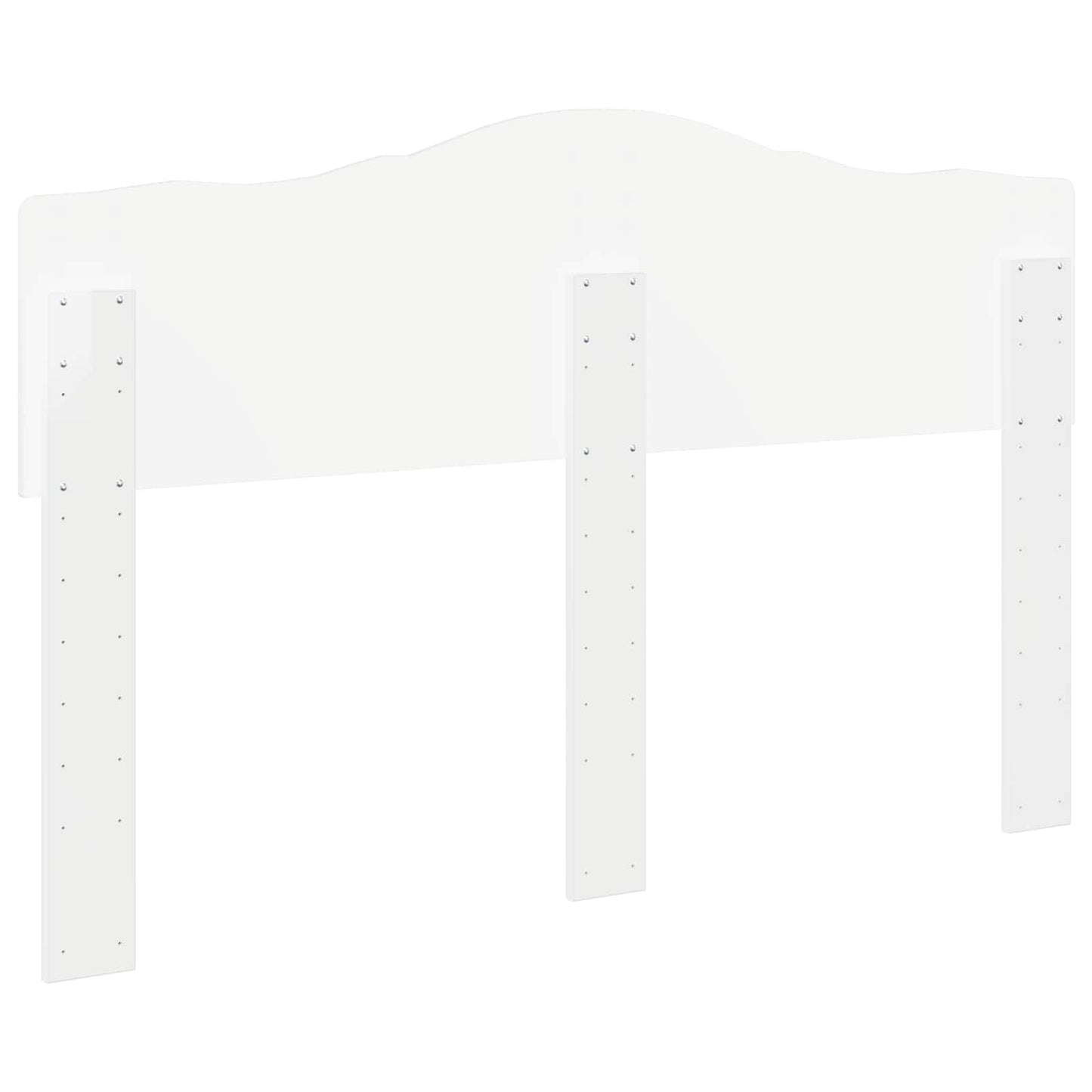 vidaXL Headboard Gloss White Engineered wood